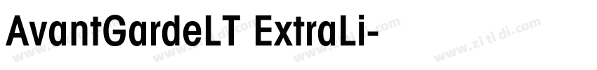 AvantGardeLT ExtraLi字体转换